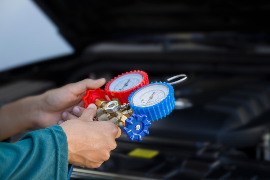 Air compressor leaking air